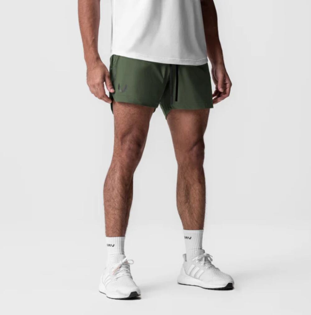 ASRV Shorts Mens XL 0751 Tetra Lite Linerless Green Running Athletic Gym Workout